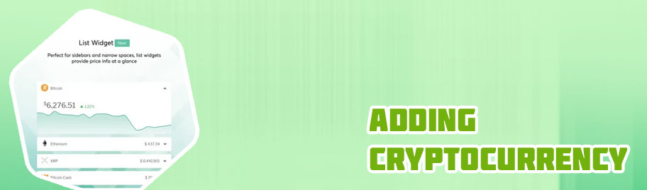Cryptocurrency widget